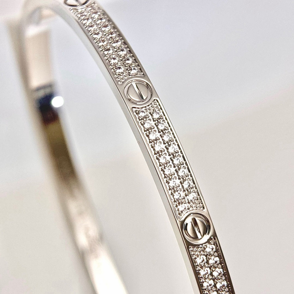 [Stellar Jewelry]LOVE BRACELET 3.65MM DIAMOND-PAVED
