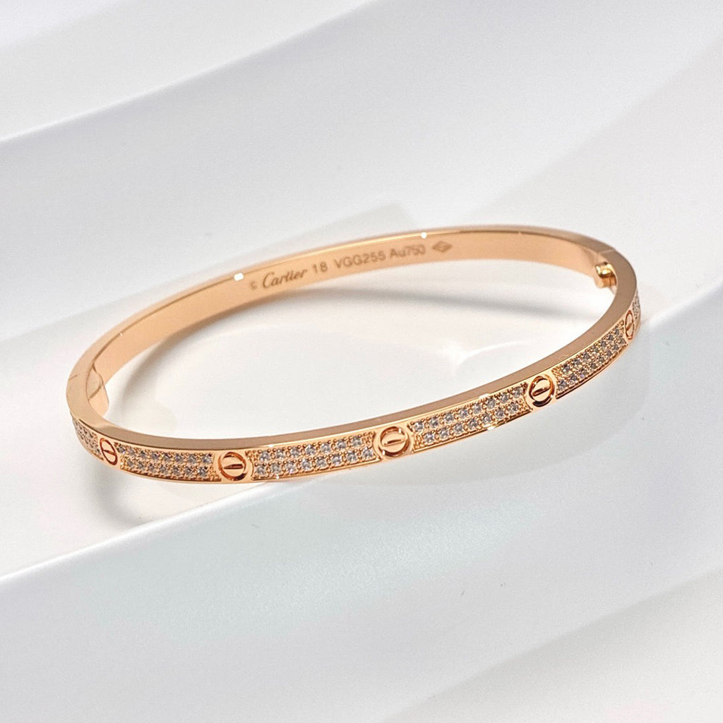 [Stellar Jewelry]LOVE BRACELET 3.65MM DIAMOND-PAVED