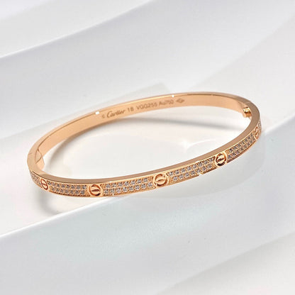 [Stellar Jewelry]LOVE BRACELET 3.65MM DIAMOND-PAVED
