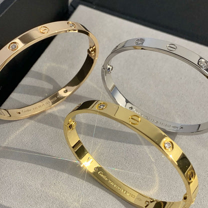 [Stellar Jewelry]LOVE BRACELET 6.1MM 4 DIAMONDS
