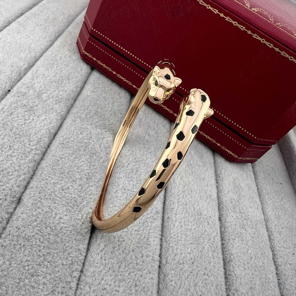 [Stellar Jewelry]PANTHERE DOUBLE HEADED OPEN BRACELET