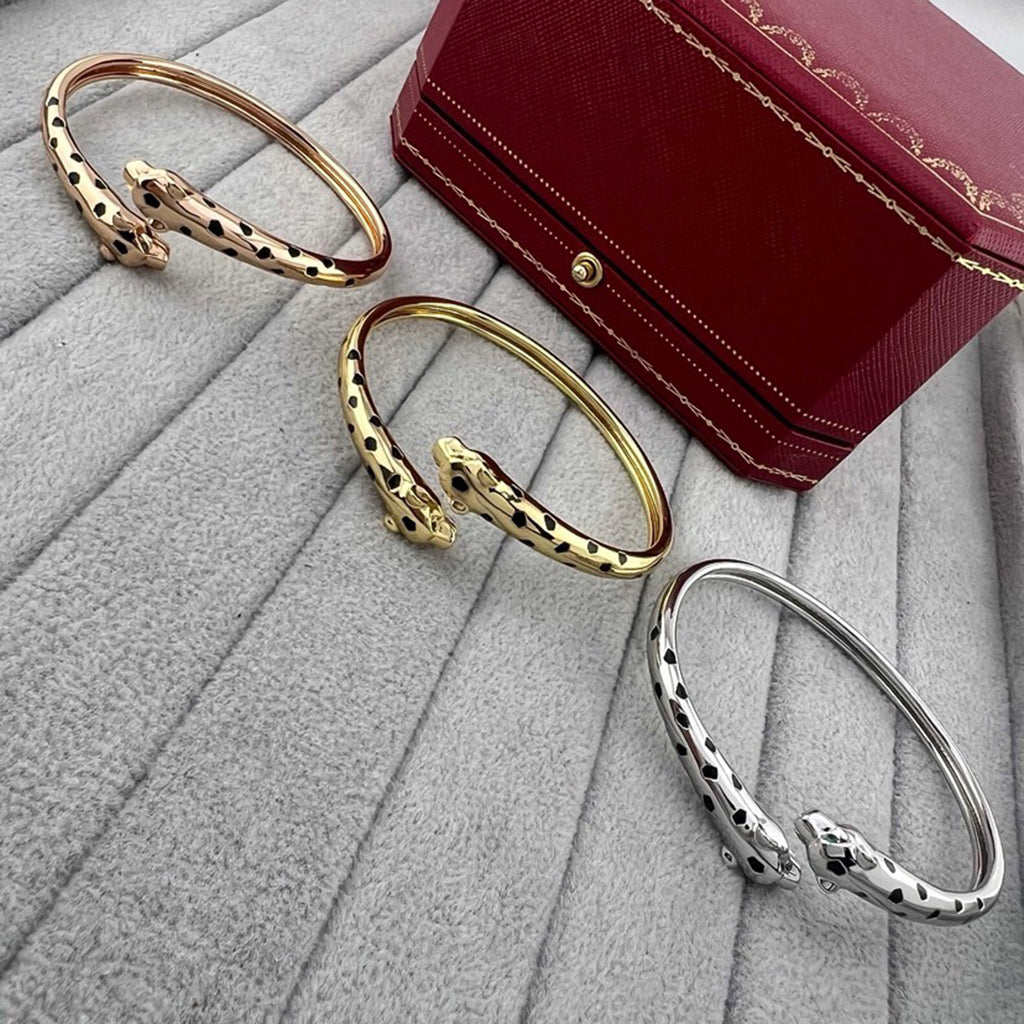 [Stellar Jewelry]PANTHERE DOUBLE HEADED OPEN BRACELET