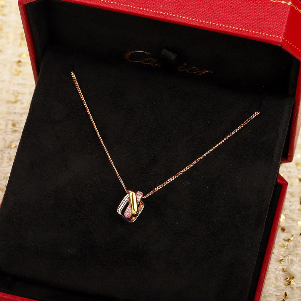 [Stellar Jewelry]TRINITY CUSHION NECKLACE COLLECTION