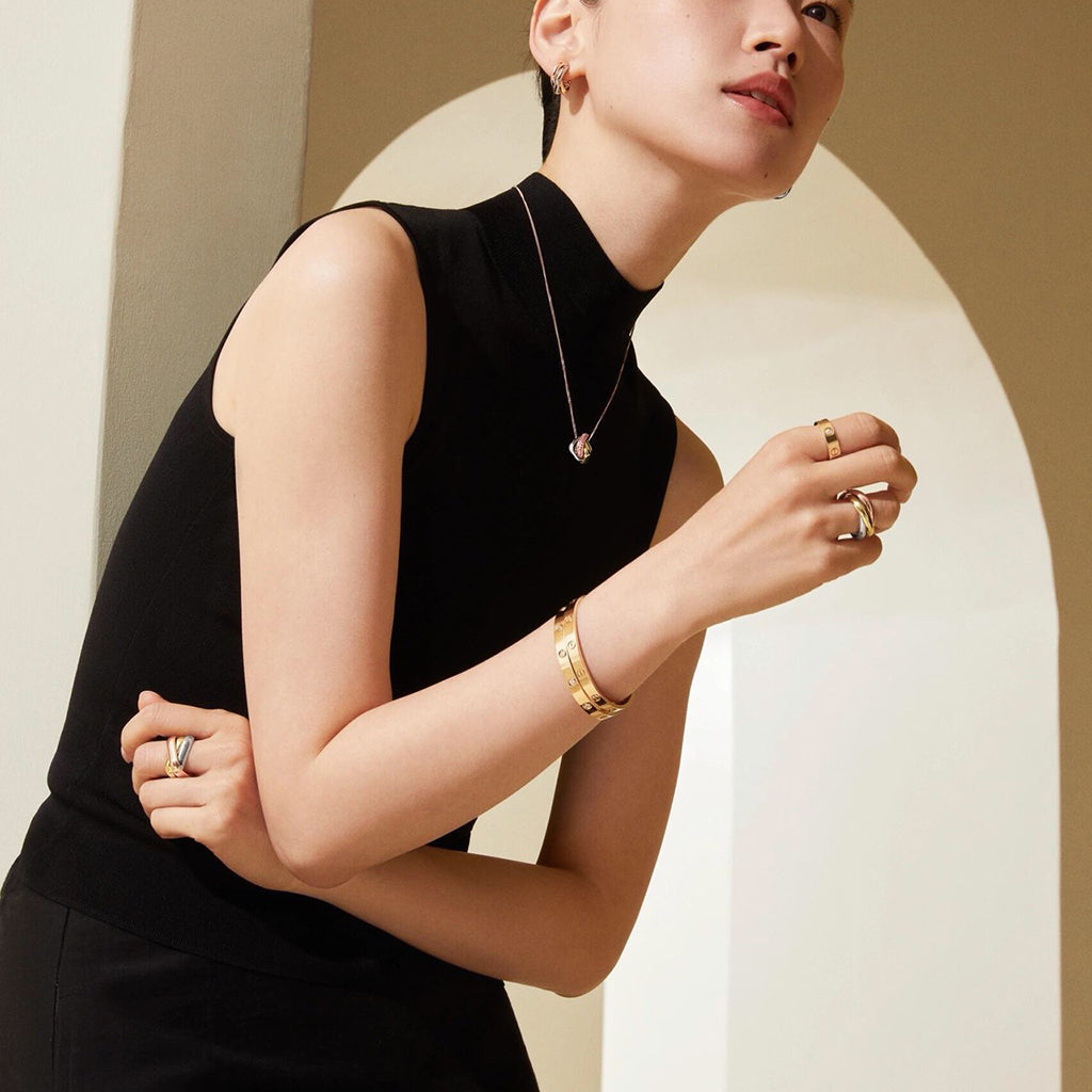 [Stellar Jewelry]TRINITY CUSHION NECKLACE COLLECTION