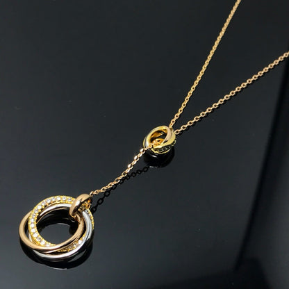 [Stellar Jewelry]TRINITY DIAMONDS NECKLACE