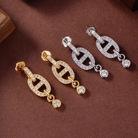 [Stellar Jewelry]HM CHAINE DIAMOND EARRINGS