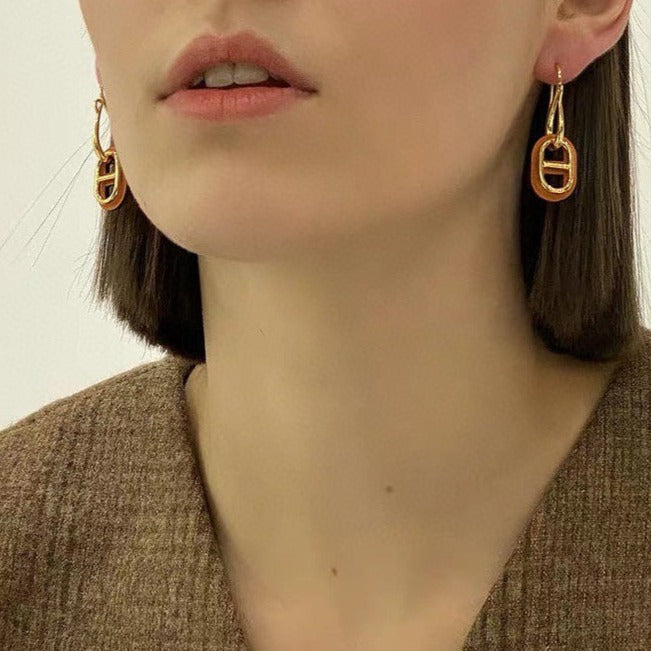 [Stellar Jewelry]HM O'MAILLON GOLD EARRINGS
