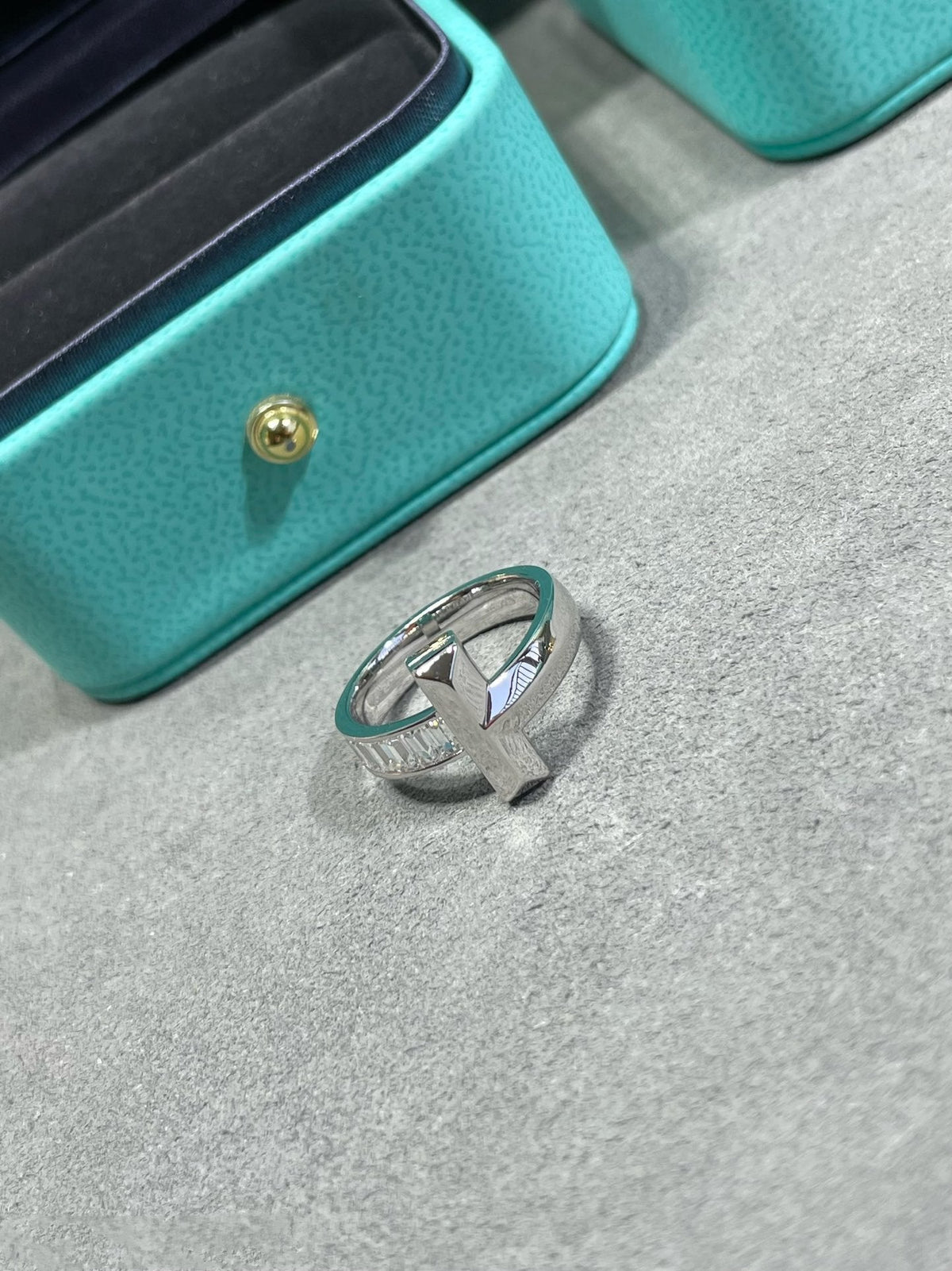 [Stellar jewels]T1 WIDE 4.5MM DIAMOND RING