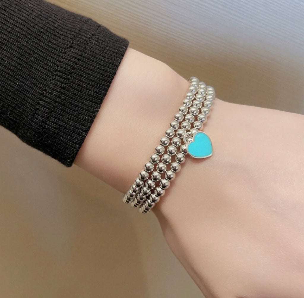 [Stellar jewels]RETURN TO TIF SILVER BEAD NECKLACE