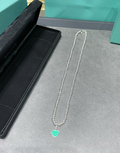 [Stellar jewels]RETURN TO TIF SILVER BEAD NECKLACE