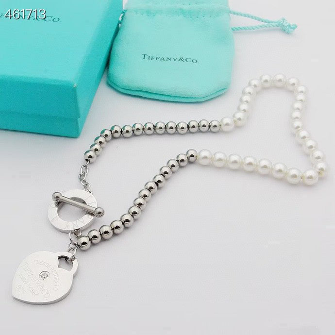 [Stellar jewels]RETURN TO TIF HEART TAF BEAD PEARL BRACELET