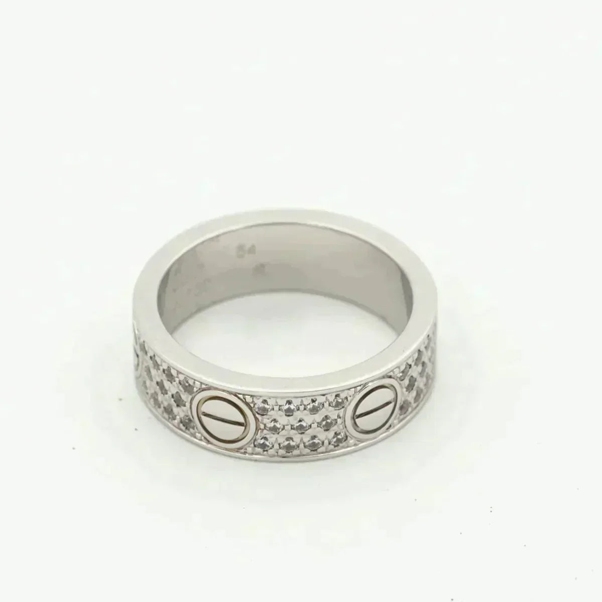 [Stellar Jewelry]LOVE RING 5.5MM DIAMONDS PAVED