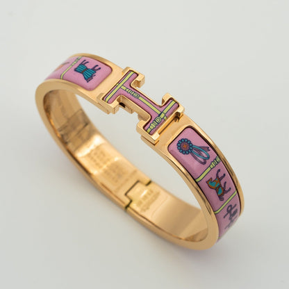 [Stellar Jewelry]H PINK GOLD BRACELET PINK CERAMIC
