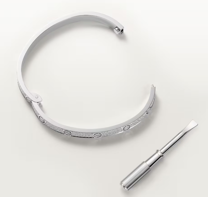 [Stellar Jewelry]NEW-LOVE-4.8MM-Width Diamond-Studded Bracelet