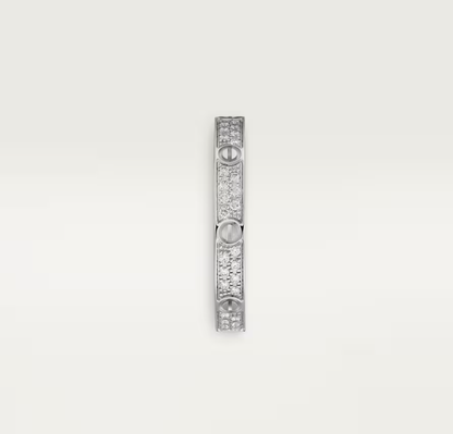 [Stellar Jewelry]LOVE RING 2.6mm-wide full-diamond ring silver