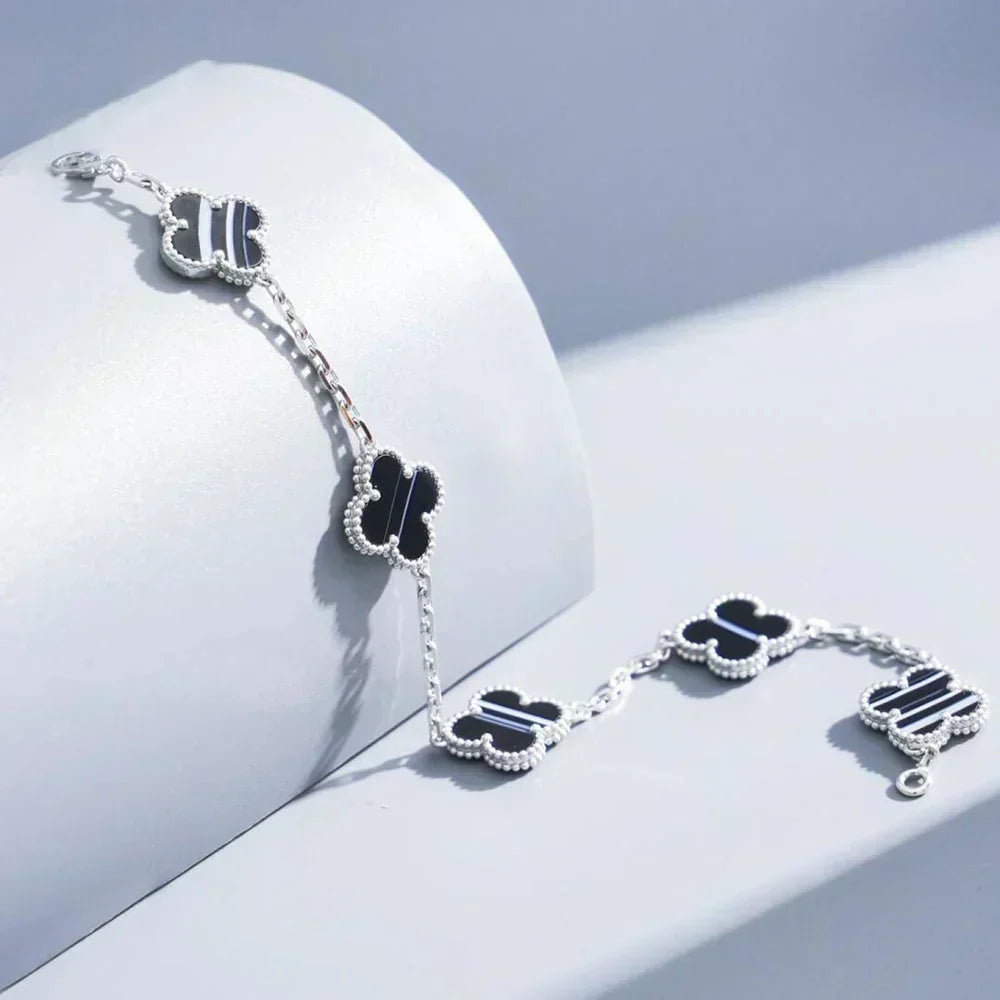 [Stellar Jewelry] CLOVER 5 MOTIF PULSAR STONE BRACELET COLLECTION