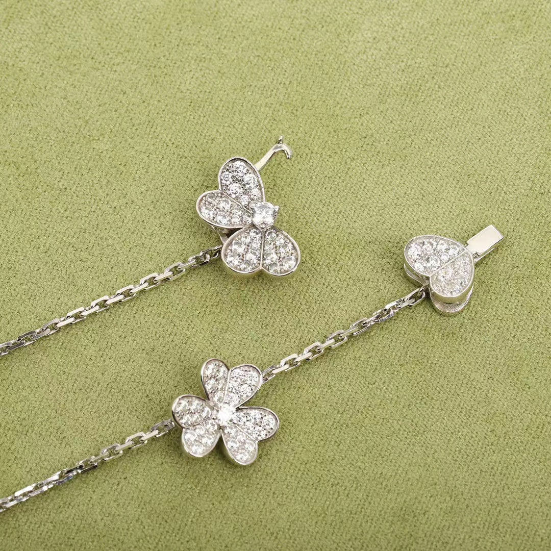 [Stellar Jewelry]FRIVOLE SILVER 9 FLOWERS NECKLACE