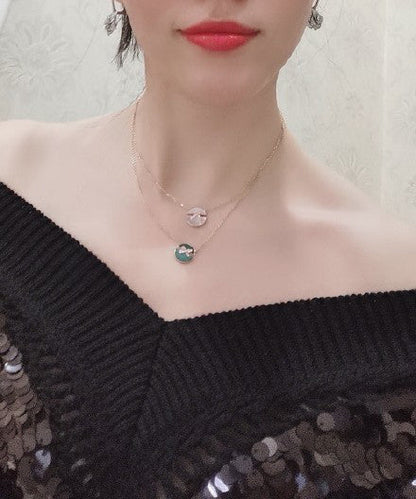 [Stellar Jewelry]JEUX DE PINK GOLD DIAMOND NECKLACE