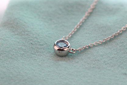[Stellar jewels]ELSA PERETTI SERIES SINGLE DIAMOND SIMPLE NECKLACE