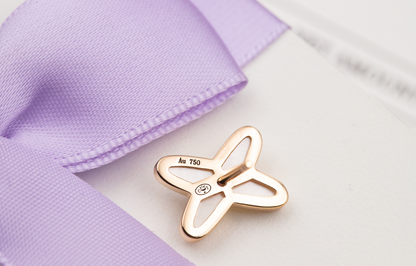 [Stellar Jewelry]JEUX DE WHITE MOP PINK GOLD DIAMOND EARRINGS