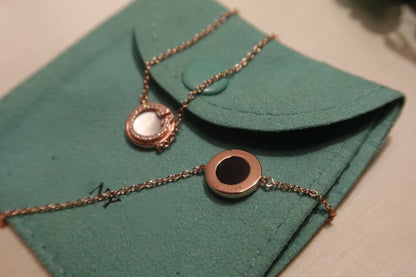[Stellar jewels]DIAMOND CIRCLE PINK GOLD BRACELET