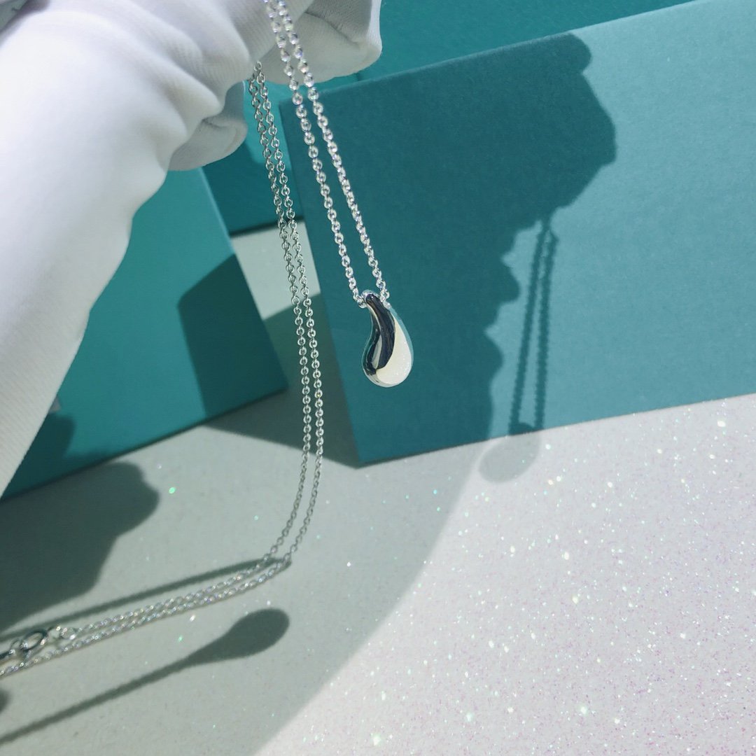 [Stellar jewels]ELSA PERETTI TEARDROP PENDANT STERLING SILVER NECKLACE