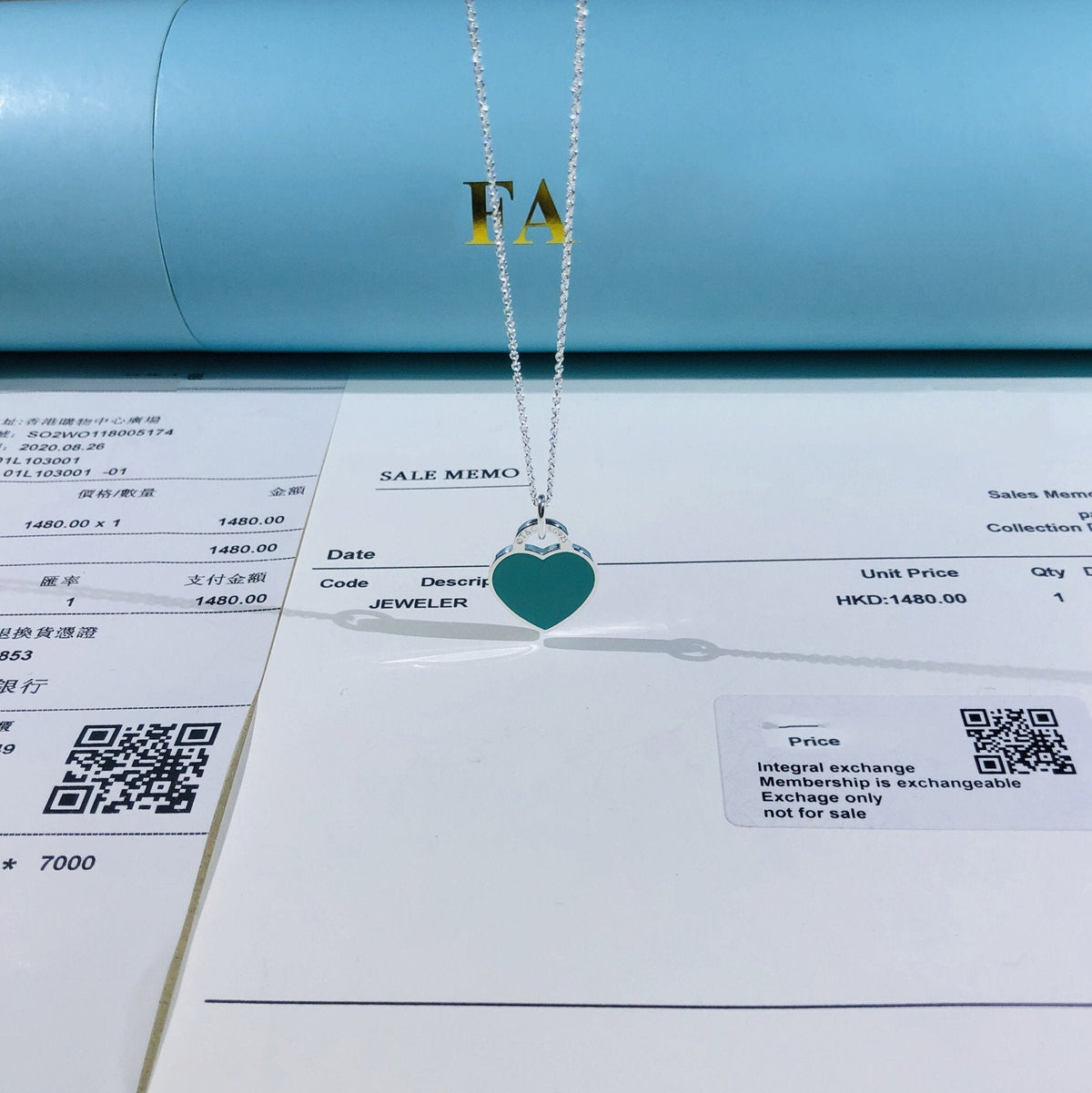 [Stellar jewels]SMALL HEART TAG PENDANT STERLING SILVER