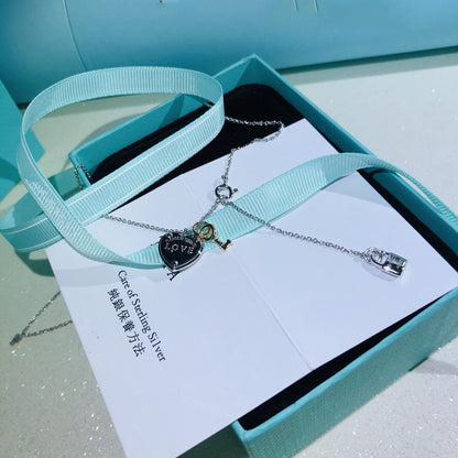 [Stellar jewels]LOVE HEART TAG KEY NECKLACE