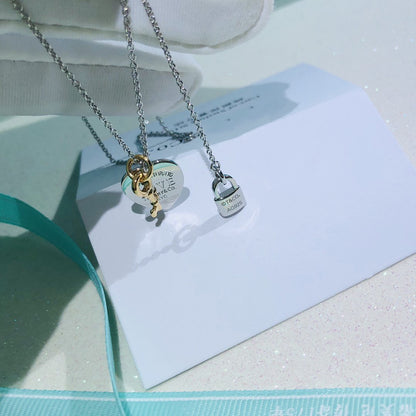 [Stellar jewels]LOVE HEART TAG KEY NECKLACE