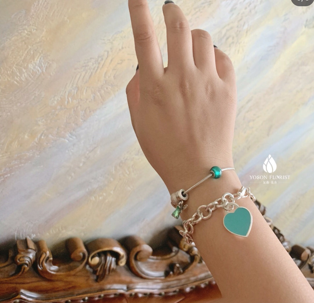 [Stellar jewels]HEART TAG BRACELET SILVER MEDIUM