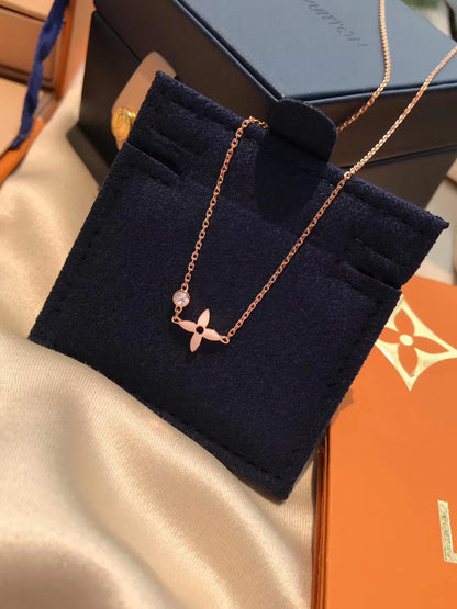 [Stellar Jewelry]BLOSSOM PENDANT PINK GOLD AND DIAMOND