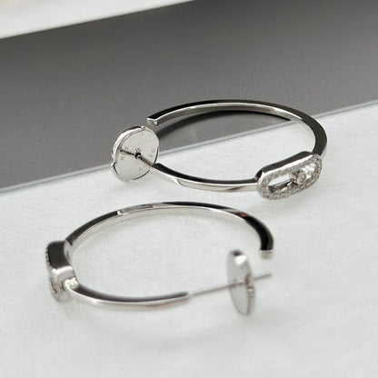[Stellar Jewelry]CREOLES MOVE UNO PM DIAMOND EARRINGS