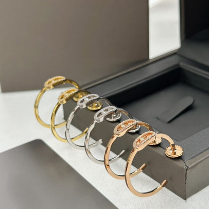 [Stellar Jewelry]CREOLES MOVE UNO PM DIAMOND EARRINGS