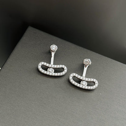 [Stellar Jewelry]MOVE UNO SILVER DIAMOND EARRINGS