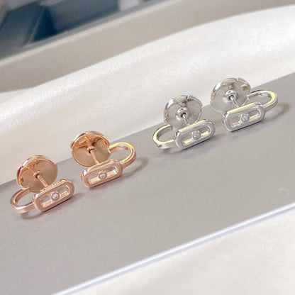 [Stellar Jewelry]CREOLES MOVE UNO MINI 1 DIAMOND EARRINGS