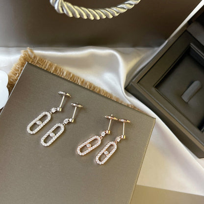 [Stellar Jewelry]DORMEUSES MOVE UNO DIAMOND EARRINGS