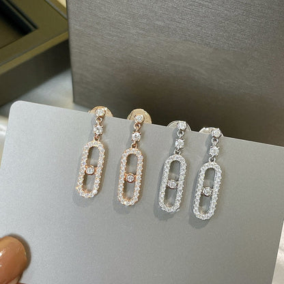 [Stellar Jewelry]DORMEUSES MOVE UNO DIAMOND EARRINGS