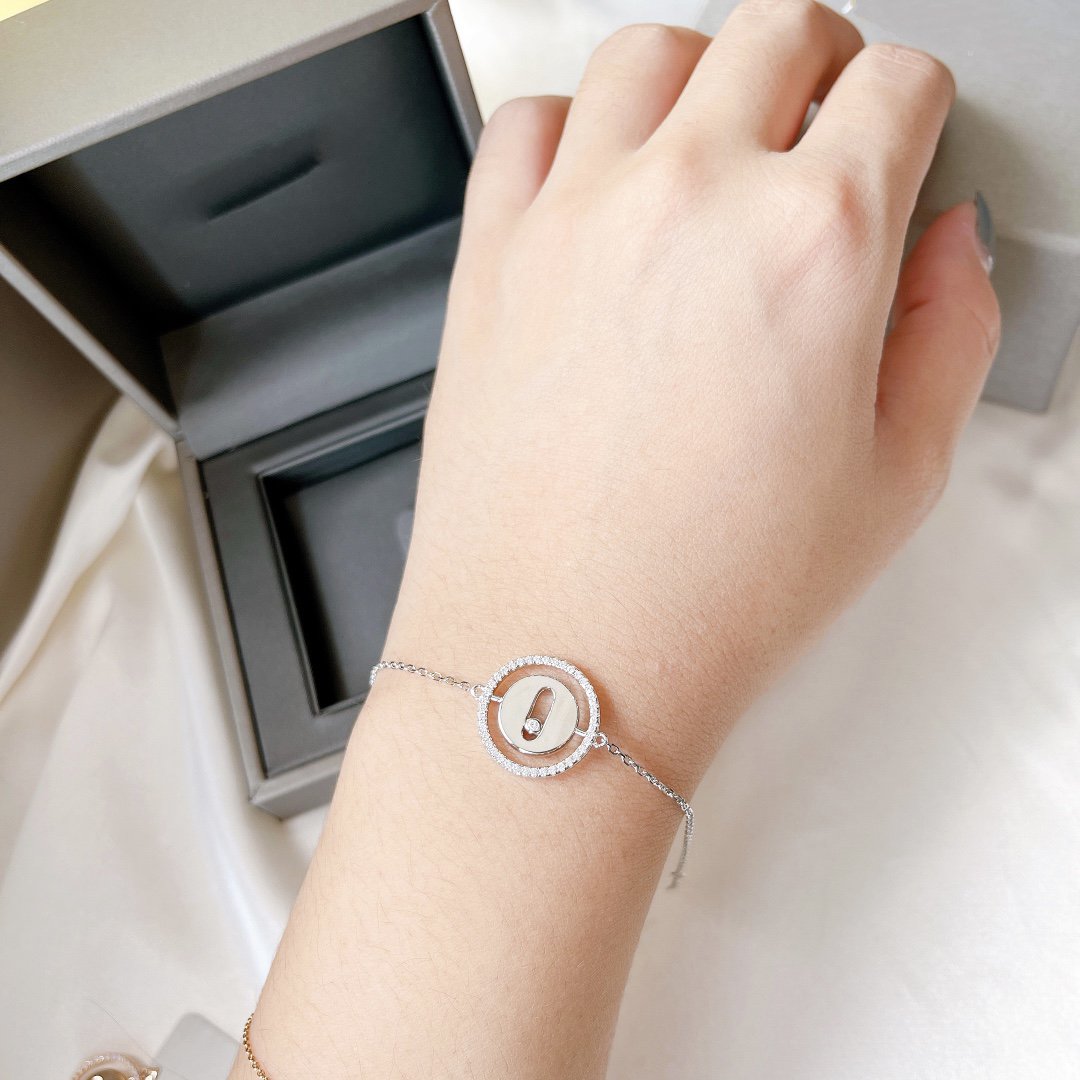 [Stellar Jewelry]LUCKY MOVE PAVED DIAMOND BRACELET