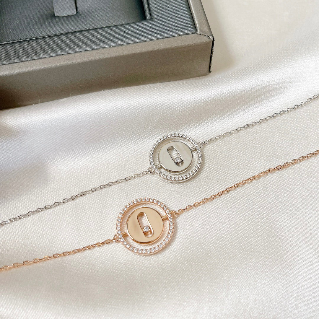 [Stellar Jewelry]LUCKY MOVE PAVED DIAMOND BRACELET