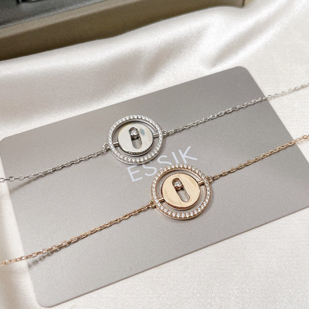 [Stellar Jewelry]LUCKY MOVE PAVED DIAMOND BRACELET