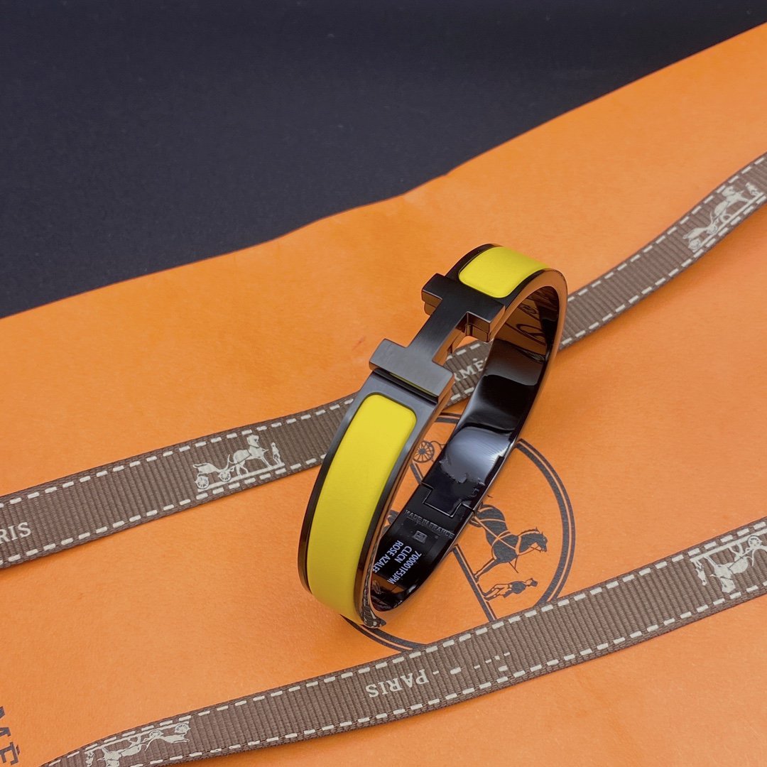 [Stellar Jewelry]CLIC HM SO BLACK YELLOW BRACELET