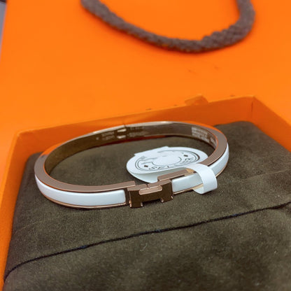 [Stellar Jewelry]CLASSIC HM CLIC WHITE 8MM ENAMEL BRACELET