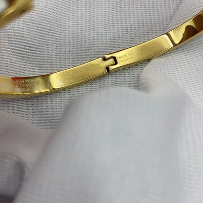 [Stellar Jewelry]CLASSIC HM CLIC WHITE 8MM ENAMEL BRACELET