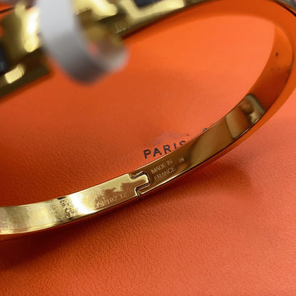 [Stellar Jewelry]CLASSIC HM CLIC BLACK 8MM ENAMEL BRACELET