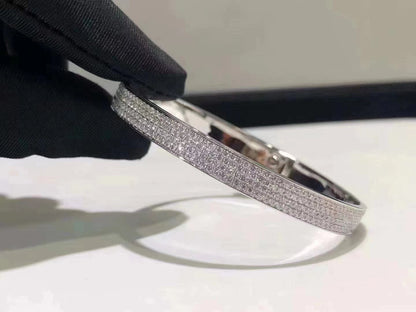 [Stellar Jewelry]HM KELLY BRACELET IN SILVER AND FULL PAVE DIAMOND