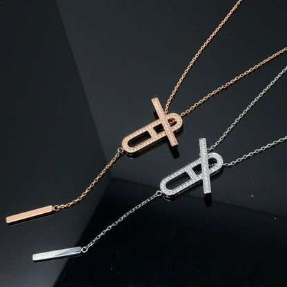 [Stellar Jewelry]HM NECKLACE PLATINUM ROSE GOLD DIAMOND