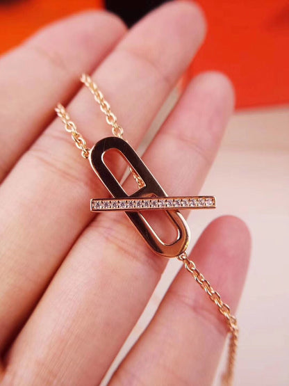 [Stellar Jewelry]HM NECKLACE PLATINUM ROSE GOLD DIAMOND