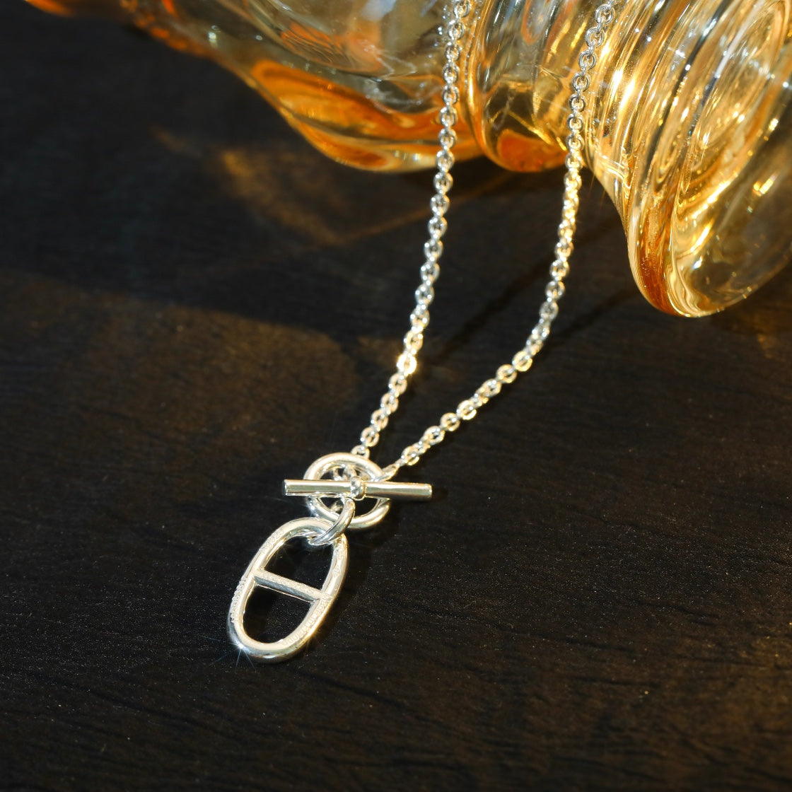 [Stellar Jewelry]HM CHAINE D'ANCRE PENDANT NECKLACE STERLING SILVER