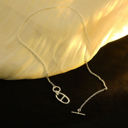 [Stellar Jewelry]HM CHAINE D'ANCRE PENDANT NECKLACE STERLING SILVER