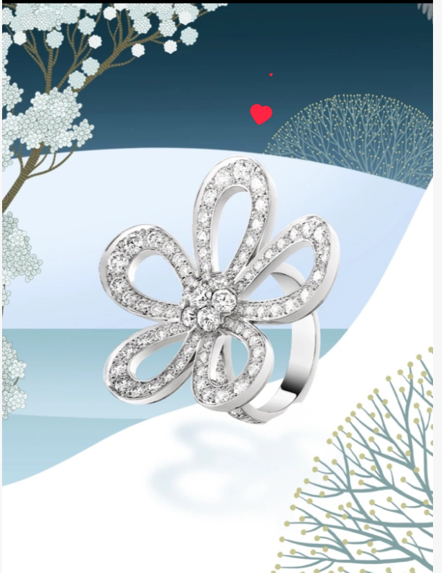 [Stellar Jewelry]Flowerlace Diamond Ring